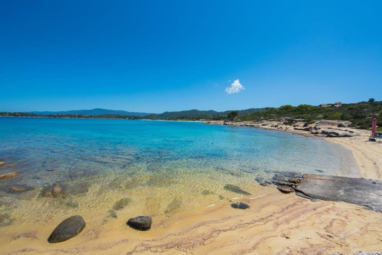 Nereus & Oceanus Beachfront Apartments, Lagonisi Beach #Feelslikehome Ormos Panagias Bagian luar foto