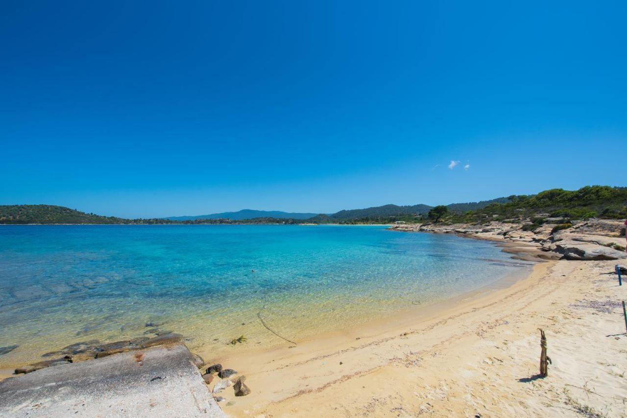 Nereus & Oceanus Beachfront Apartments, Lagonisi Beach #Feelslikehome Ormos Panagias Bagian luar foto